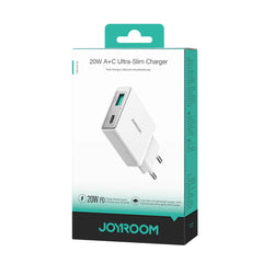 Buy Joyroom JR-TCF14 20W A+C Super Slim Charger White from Vmart in Pakistan