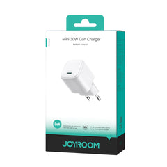 Buy Joyroom JR-TCG15 30W PD Mini GaN Charger White EU from Vmart in Pakistan