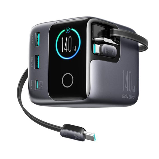 Buy Joyroom JR-TRD01 PODIX 140W 5-Port Desktop GaN Charger Dark Gray Vmart in Pakistan