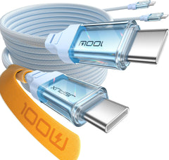 Buy Jsaux CC0057 Transparent 100W USB-C to USB-C Charging Cable 2m from Vmart in Pakistan