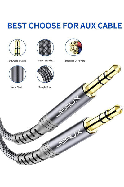 Buy Jsaux CM0004 3.5mm Male To 3.5mm Male Flex Series Audio Cable 1.8m Red from Vmart in Pakistan