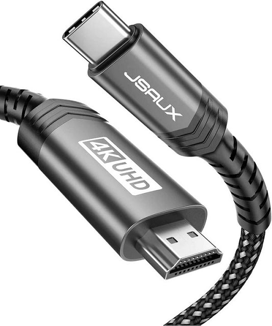 Buy Jsaux CV0030 USB-C Male To HDMI Male 4K@60HZ Cable 3M Grey from Vmart in Pakistan