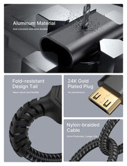 Buy Jsaux CV0037 Mini HDMI to HDMI Adapter from Vmart in Pakistan