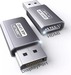 Buy Jsaux DV0004 4K DisplayPort to HDMI Adapter 2Pack Grey from Vmart in Pakistan