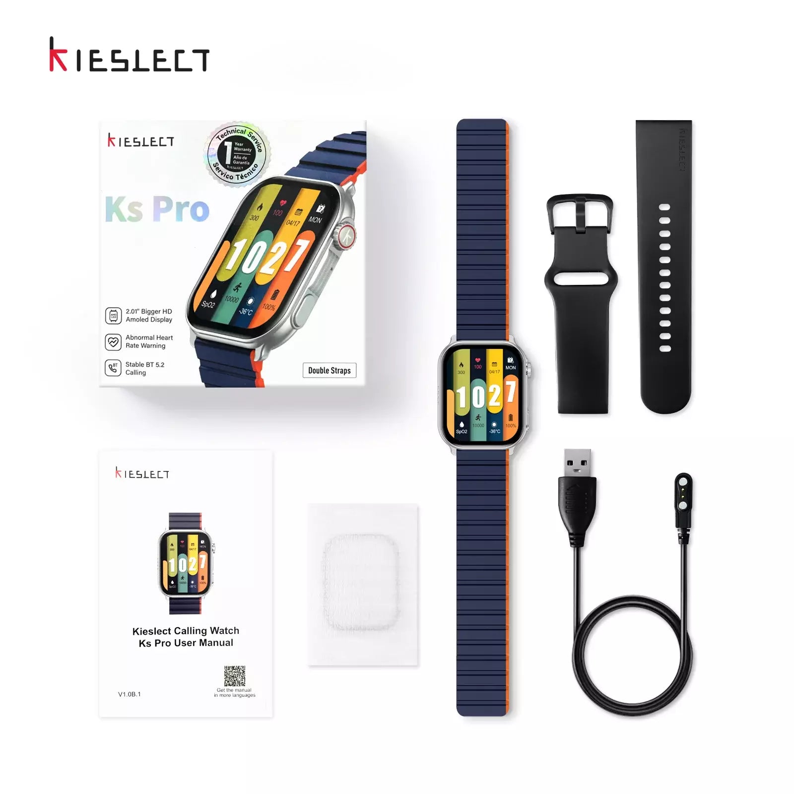 Buy Kieslect Calling Watch Ks Pro Silver from Vmart in Pakistan