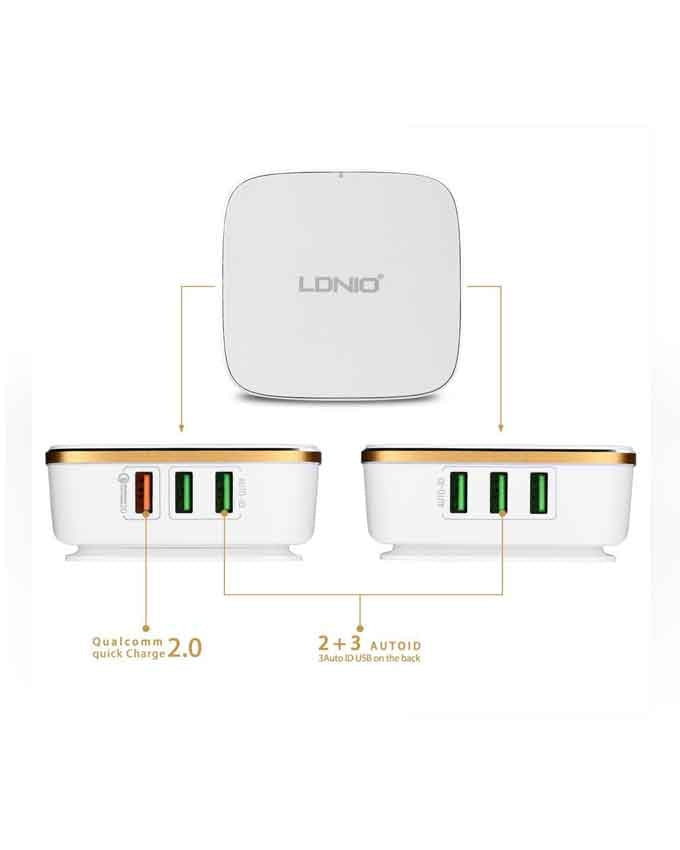 Buy Ldnio A6704 Qualcomm Fast Quick Charger from Vmart in Pakistan