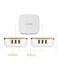 Buy Ldnio A6704 Qualcomm Fast Quick Charger from Vmart in Pakistan