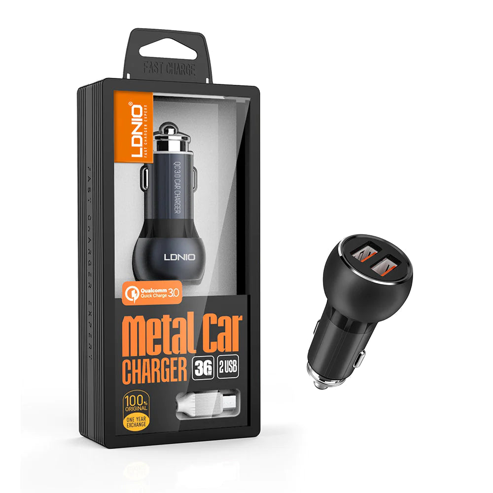 Buy Ldnio C503Q 2 USB QC3.0 Car Charger from Vmart in Pakistan