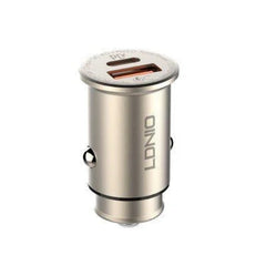 Buy Ldnio C506Q 30W Ultra Mini Zinc Alloy Shell Car Charger with Lightning Cable from Vmart in Pakistan