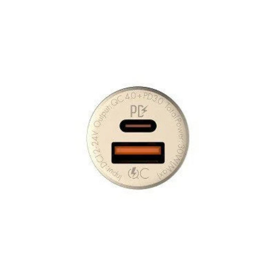 Buy Ldnio C506Q 30W Ultra Mini Zinc Alloy Shell Car Charger with Lightning Cable from Vmart in Pakistan