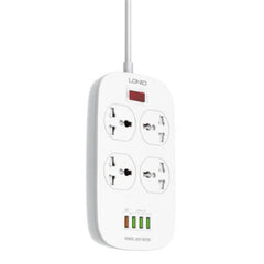Buy Ldnio SC4407 4 AC Outlets Universal Power Strip - White from Vmart in Pakistan