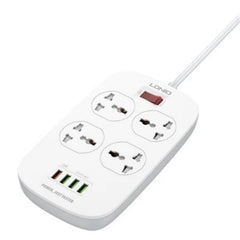 Buy Ldnio SC4407 4 AC Outlets Universal Power Strip - White from Vmart in Pakistan