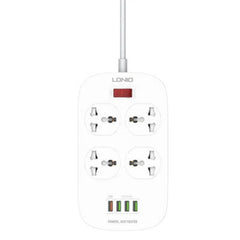 Buy Ldnio SC4407 4 AC Outlets Universal Power Strip - White from Vmart in Pakistan