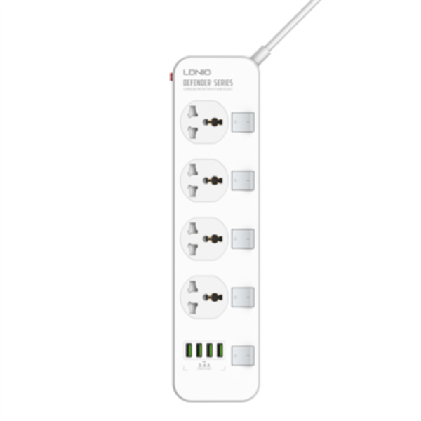 Buy Ldnio SC4408 4 AC Outlets Universal Power Strip from Vmart in Pakistan