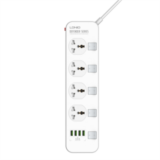 Buy Ldnio SC4408 4 AC Outlets Universal Power Strip from Vmart in Pakistan