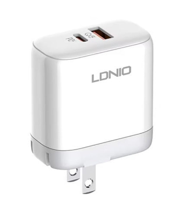 Buy Ldnio A2526C 45W Dual USB QC4.0 Super Fast Charger US Plug from Vmart in Pakistan