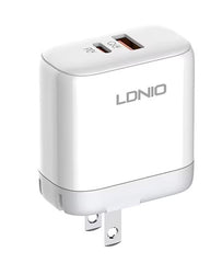 Buy Ldnio A2526C 45W Dual USB QC4.0 Super Fast Charger US Plug from Vmart in Pakistan