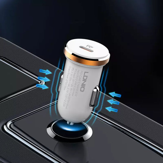 Buy Ldnio C22Q 27W Mini Size USB-C Fast Car charger from Vmart in Pakistan