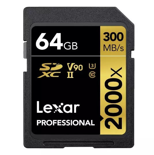 Buy Lexar 2000x 300mb/s V90 UHS-II SD Card 64GB from Vmart in Pakistan