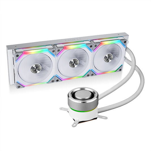 Buy Lian Li Galahad 360 AIO Uni Fan SL120 Edition Liquid CPU Cooler White from Vmart in Pakistan