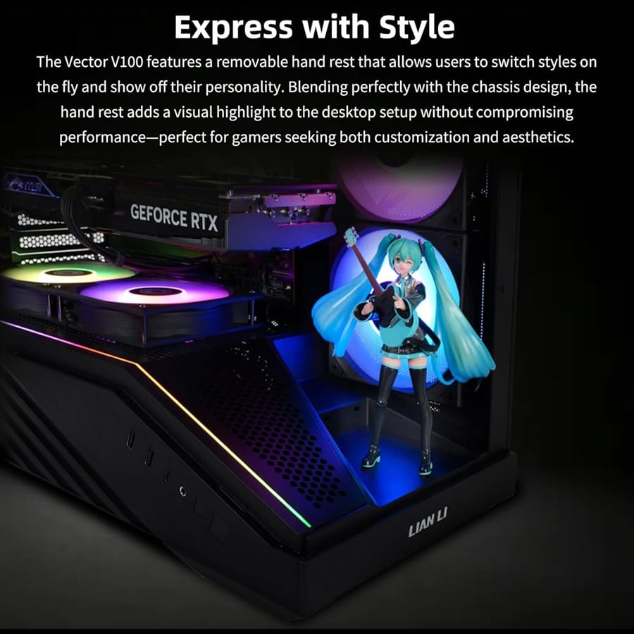 Buy Lian Li Vector V100 ATX Mid-Tower PC Case Black from Vmart in Pakistan