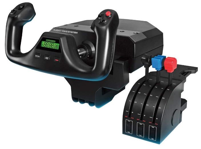 Buy Logitech Flight Yoke System Professional Simulation Yoke and Throttle Quadrant from Vmart in Pakistan