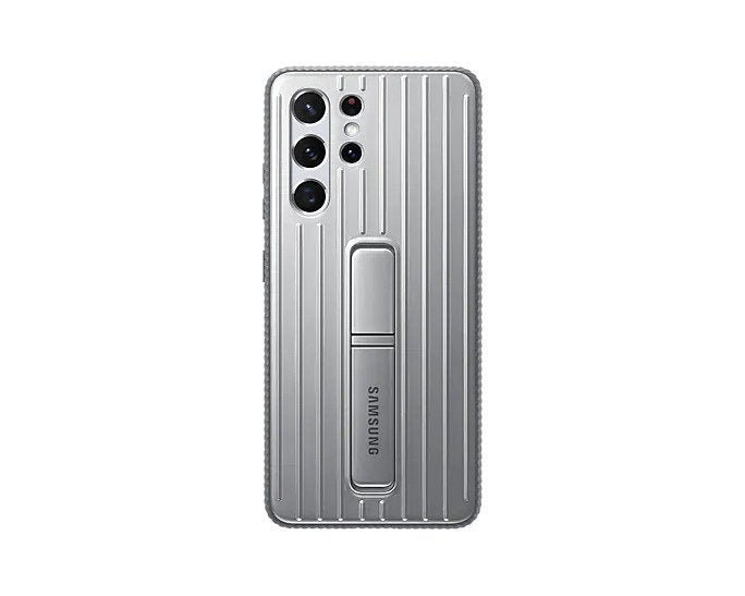 Buy Samsung Galaxy S21 Ultra 5G Protective Standing Cover - Light Gray from Vmart in Pakistan