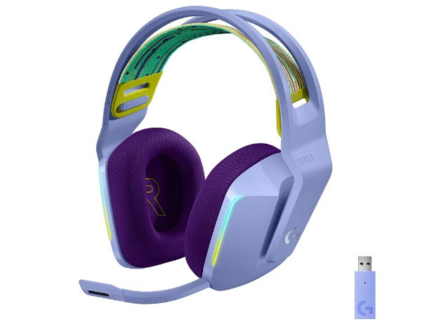 Buy Logitech G733 Lightspeed Wireless RGB Gaming Headset - Lilac from Vmart in Pakistan