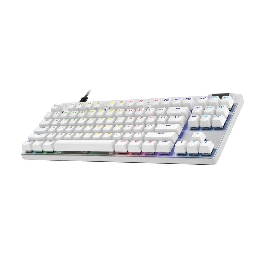 Buy Logitech Pro X TKL Rapid Wired Gaming Keyboard Analog Switches White from Vmart in Pakistan