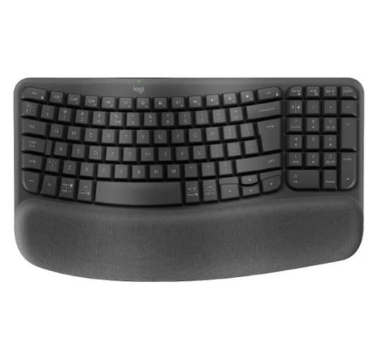 Buy Logitech Wave Keys Ergonomic Wireless Keyboard Graphite from Vmart in Pakistan