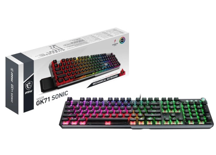 Buy MSI Vigor GK71 Sonic Mechanical RGB Gaming Keyboard Red Switches US from Vmart in Pakistan