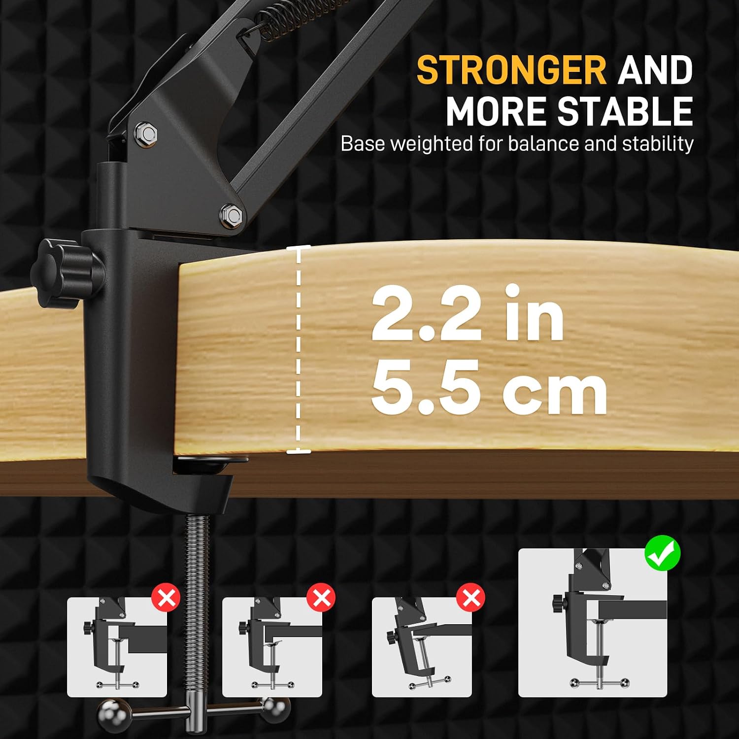 Buy Maono BA20 Boom Arm Microphone Stand Black from Vmart in Pakistan