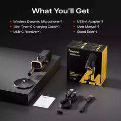 Maono PD100W Wireless & USB Dynamic Microphone For Game Streaming