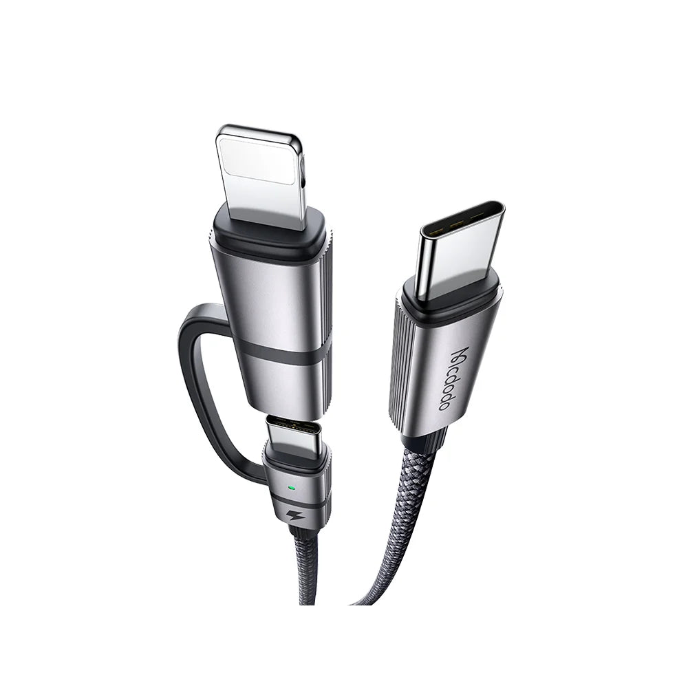 Buy Mcdodo CA-0450 2-in-1 100W USB-C to USB-C + Lightning Fast Charging Data Cable 1.2m from Vmart in Pakistan