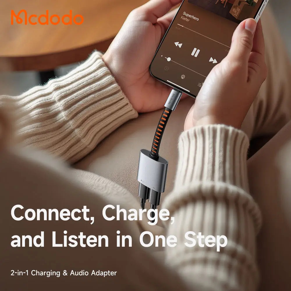 Buy Mcdodo CA-337 2 in 1 Charging & Audio Adapter from Vmart in Pakistan