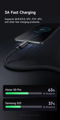 Buy Mcdodo CA-396 3A Type-C Cable with Charging Light 1m Vmart in Pakistan