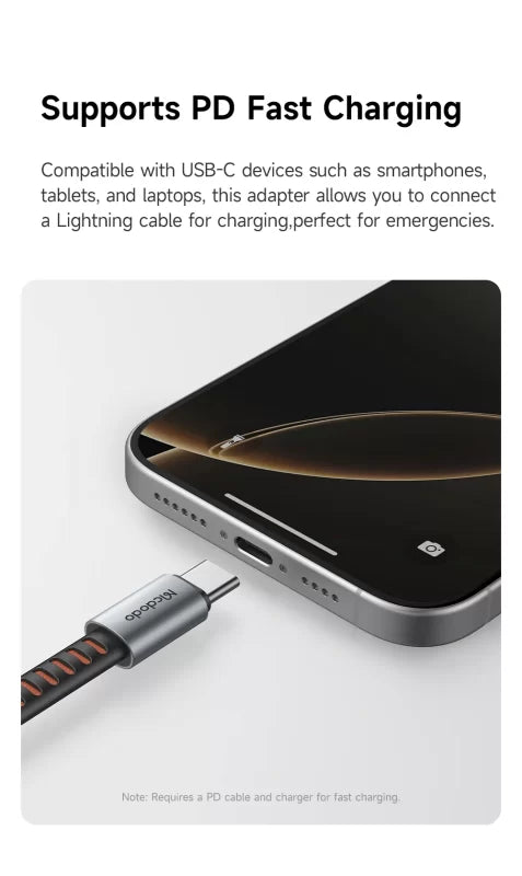 Buy Mcdodo CA-4870 24W Lightning to USB-C Adapter from Vmart in Pakistan