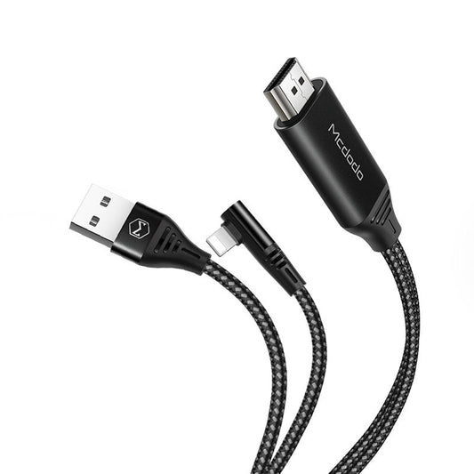 Buy Mcdodo CA-6400 Lightning to HDMI 4K@60fps Nylon Braided Cable 2m from Vmart in Pakistan