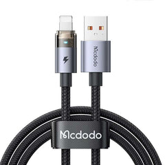 Buy Mcdodo CA-6910 Transparent USB-A to Lightning Cable with LED 1.2m Black from Vmart in Pakistan
