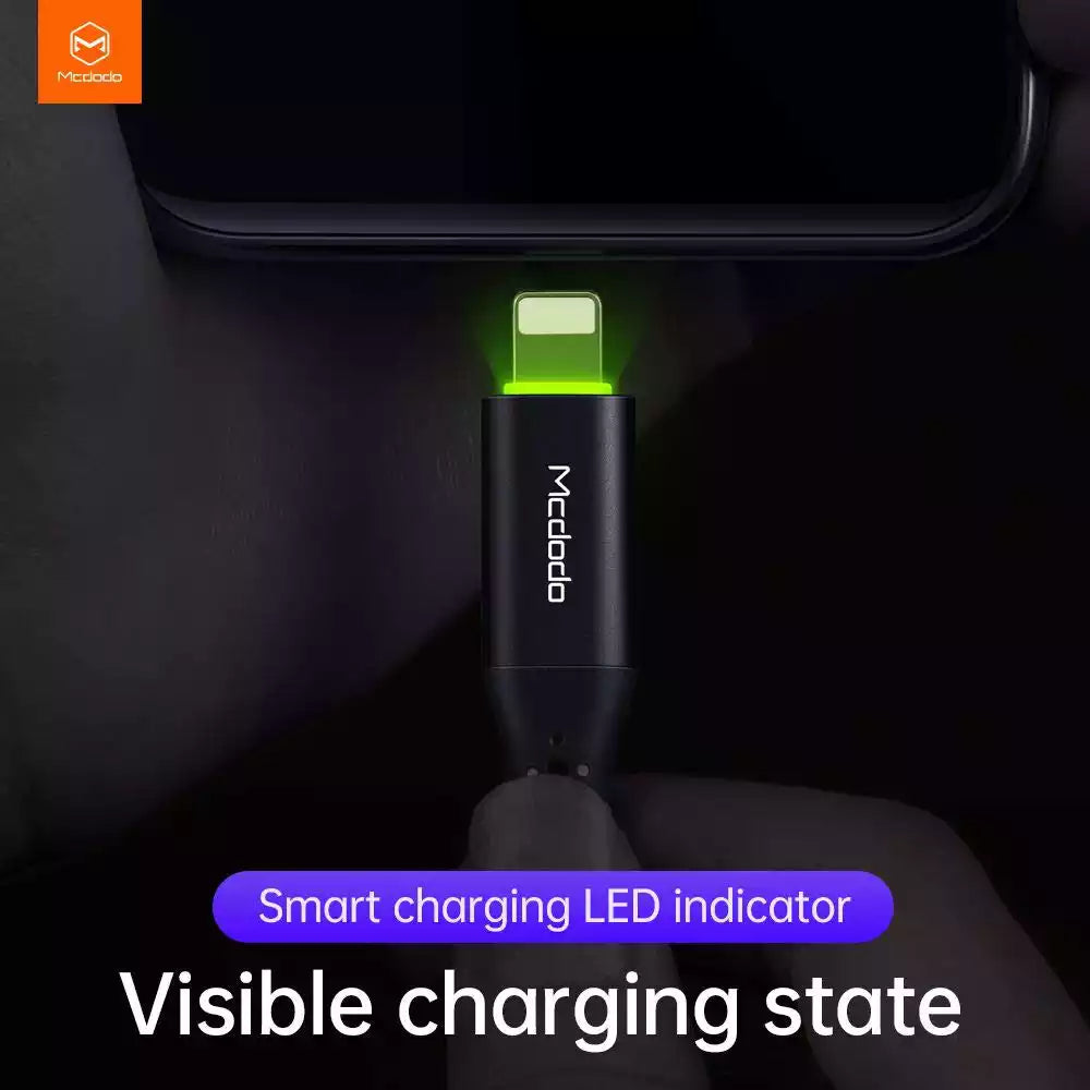 Buy Mcdodo CA-7361 Ai Auto Power Off PD Type-C To Lightning Cable 1.8m Black from Vmart in Pakistan