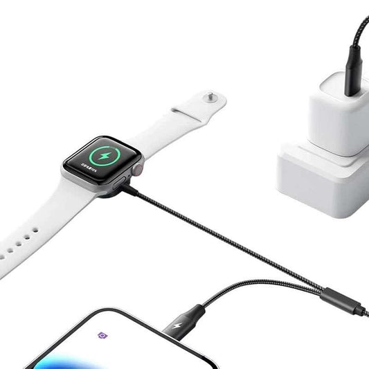 Buy Mcdodo Ch-2980 15W 2 in 1 Apple Watch Charge & Lightning to Type C Cable Black 1.5m from Vmart in Pakistan