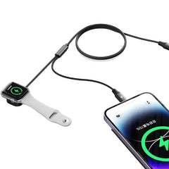 Buy Mcdodo Ch-2980 15W 2 in 1 Apple Watch Charge & Lightning to Type C Cable Black 1.5m from Vmart in Pakistan