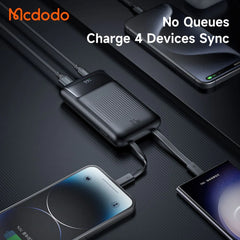 Buy Mcdodo MC-0231 33W 10000mAh Power Bank with Built in Cables Digital Display Black from Vmart in Pakistan