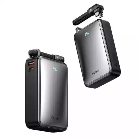 Buy Mcdodo MC-4331 67W Digital Display 20000mAh 2C+1A Power Bank Built-In Cable Black from Vmart in Pakistan