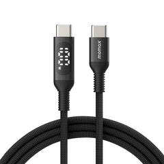 Buy Momax DC22D EliteLink USB-C to USB-C Braided LED Display Cable 100W 1.2m from Vmart in Pakistan