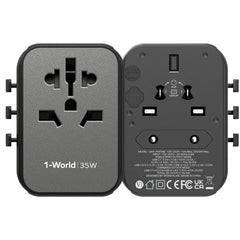 Buy Momax UA9D 1-World 35W 5-Ports Travel Charger from Vmart in Pakistan