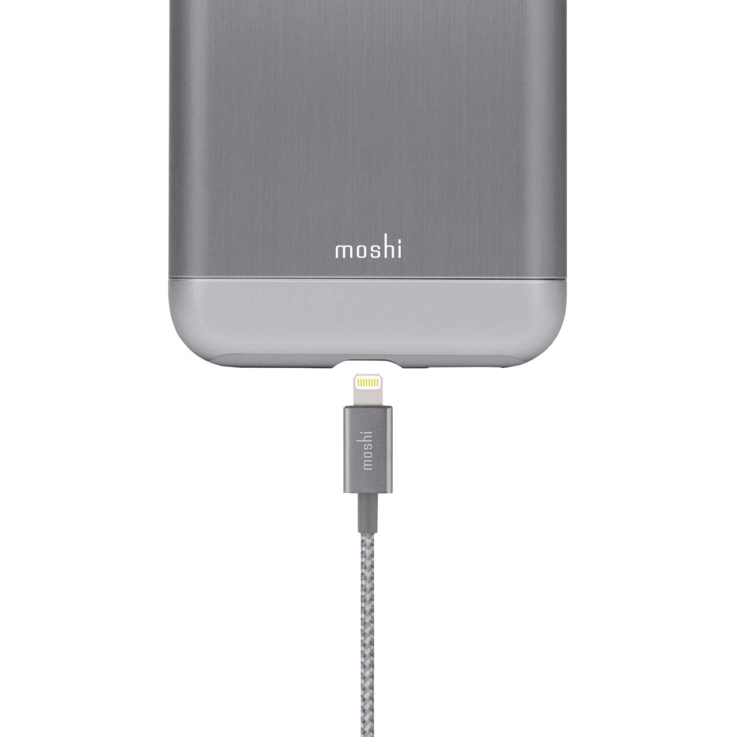 Buy Moshi Integra USB-A to Lightning Charge/Sync Cable 4 ft (1.2 m) - Titanium Gray from Vmart in Pakistan