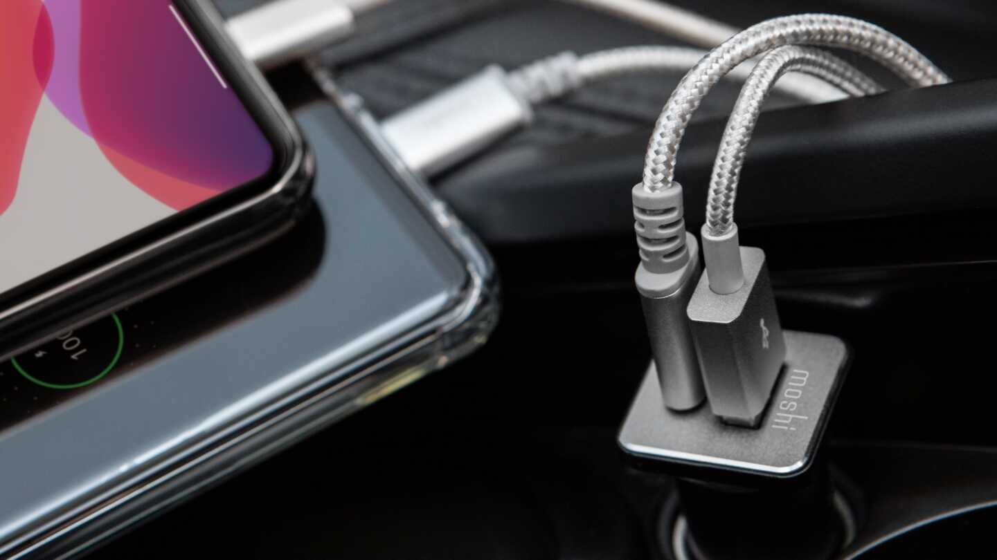 Buy Moshi QuikDuo Car Charger with USB-C PD and Quick Charge - Black from Vmart in Pakistan