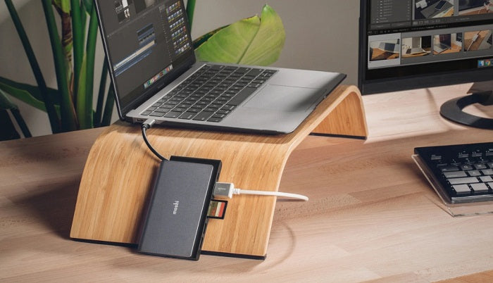 Buy Moshi Symbus Mini 7 in 1 portable USB C hub Titanium Gray from Vmart in Pakistan