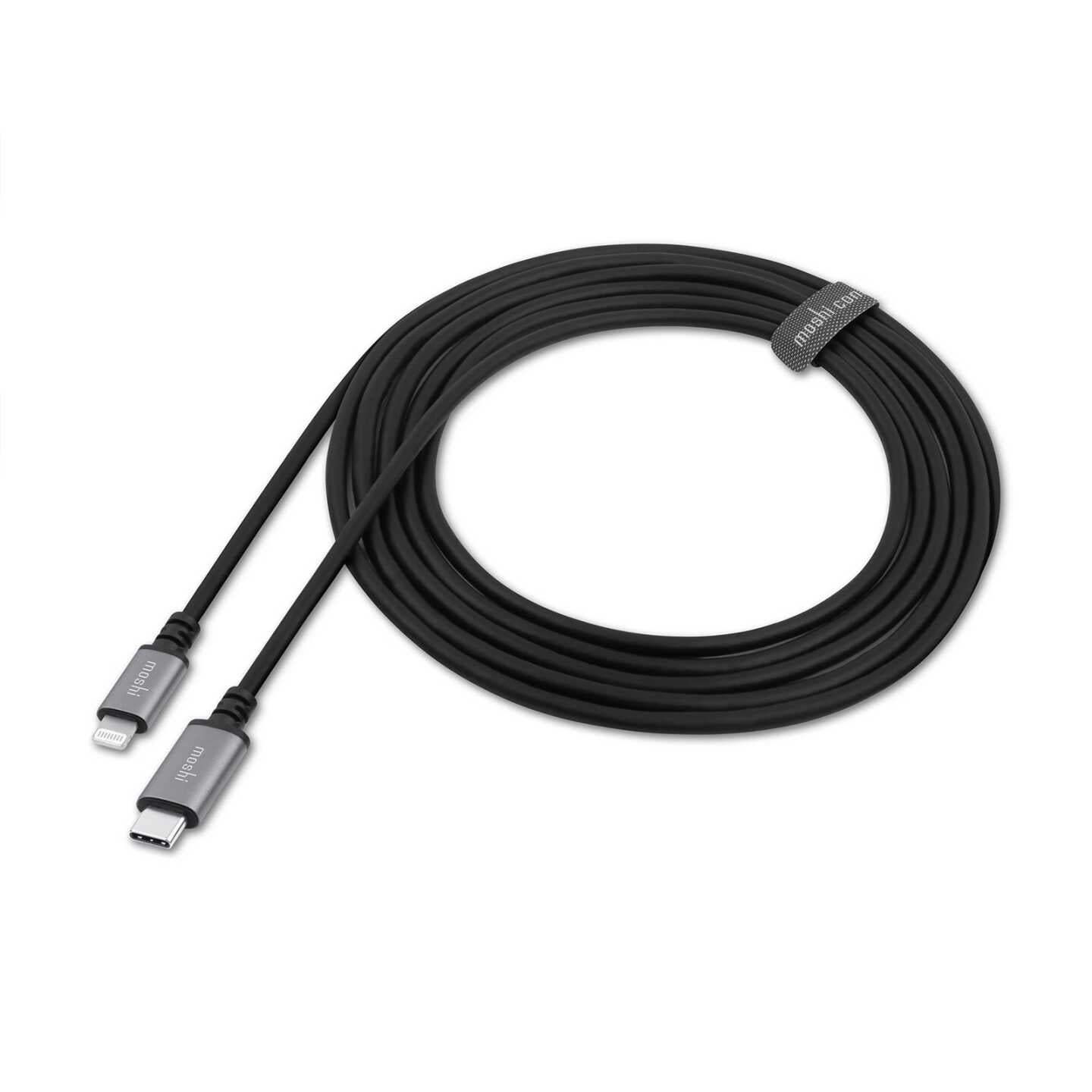 Buy Moshi USB-C to Lightning Cable 10ft (3m) - Black from Vmart in Pakistan